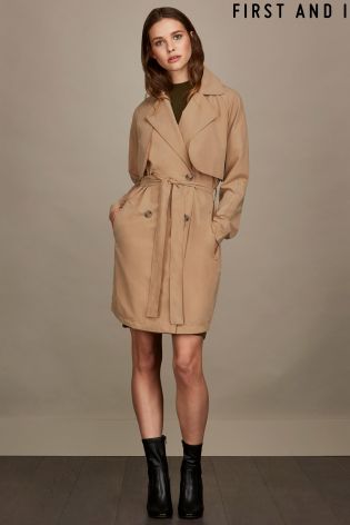 First and I Trench Coat